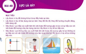 Giải bài tập Khoa học tự nhiên 6, Bài 40. Lực là gì?