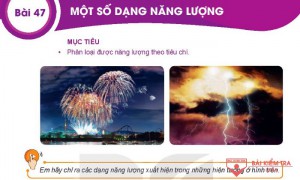 Giải bài tập Khoa học tự nhiên 6, Bài 47. Một số dạng năng lượng