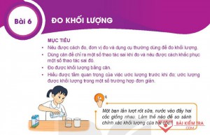 Giải bài tập Khoa học tự nhiên 6, Bài 6: Đo khối lượng