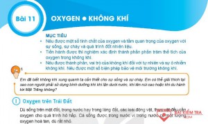 Giải bài tập Khoa học tự nhiên 6, Bài 11: OXYGEN-KHÔNG KHÍ