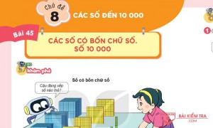 Giải Toán 3 Kết nối tri thức, Bài 45: Các số có bốn chữ số. Số 10000