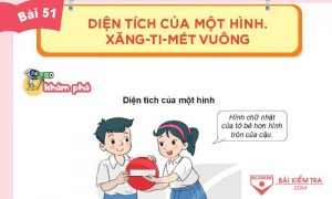 Giải Toán 3 Kết nối tri thức, Bài 51: Diện tích của một hình. Xăng ti mét vuông