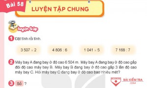 Giải Toán 3 Kết nối tri thức, Bài 58: Luyện tập chung