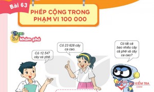 Giải Toán 3 Kết nối tri thức, Bài 63: Phép cộng trong phạm vi 100000