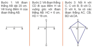 Giải Toán 4 sách Kết nối, bài 28: Thực hành và trải nghiệm vẽ hai đường thẳng vuông góc
