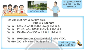 Giải Toán 4 sách Chân trời, bài 35: Thế kỉ