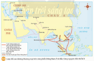 Giải Lịch sử 6 sách Chân trời, bài 13: Giao lưu thương mại và văn hóa ở Đông Nam Á từ đầu Công nguyên đến thế kỉ X