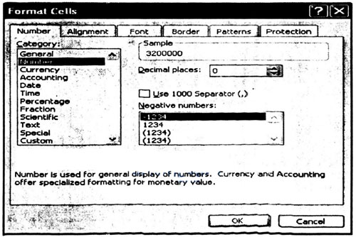 format cells