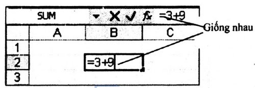 go noi dung o excel