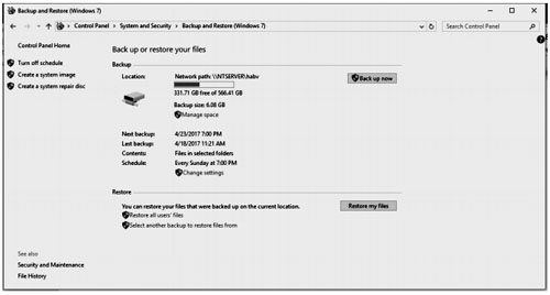 backup and restore