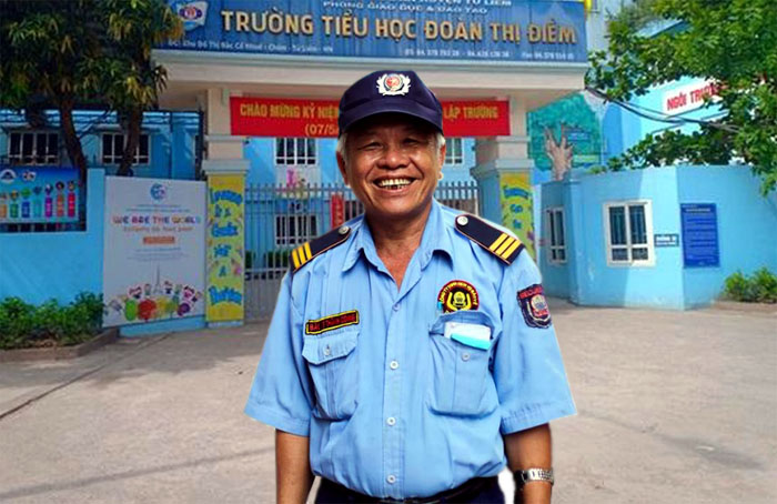 Bác bảo vệ là người đã có công nhiều trong việc giữ gìn trật tự, an toàn cho trường. Hãy tả bác bảo vệ của trường em