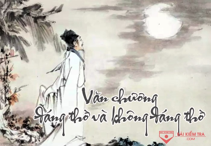 Văn chương có loại đáng thờ và không đáng thờ