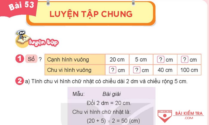 Giải Toán 3 Kết nối tri thức, Bài 53: Luyện tập chung