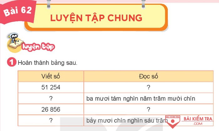 Giải Toán 3 Kết nối tri thức, Bài 62: Luyện tập chung